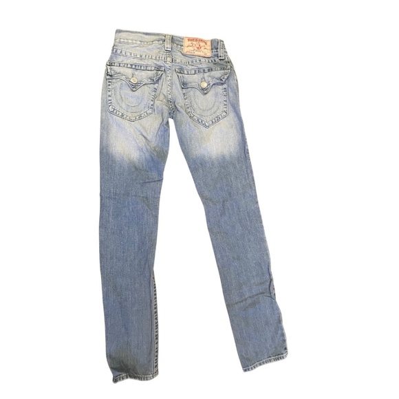 True Religion Rocco Slim Distressed Blue Jeans Sz 27 Men - Holiday Streetwear - Picture 4 of 7